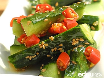 家常菜(三十八)夏日小清新 清热减肥黄瓜菜