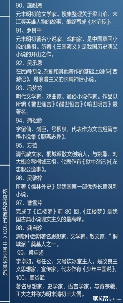 100个必备的文学知识_2015宁波中考-宁波家长