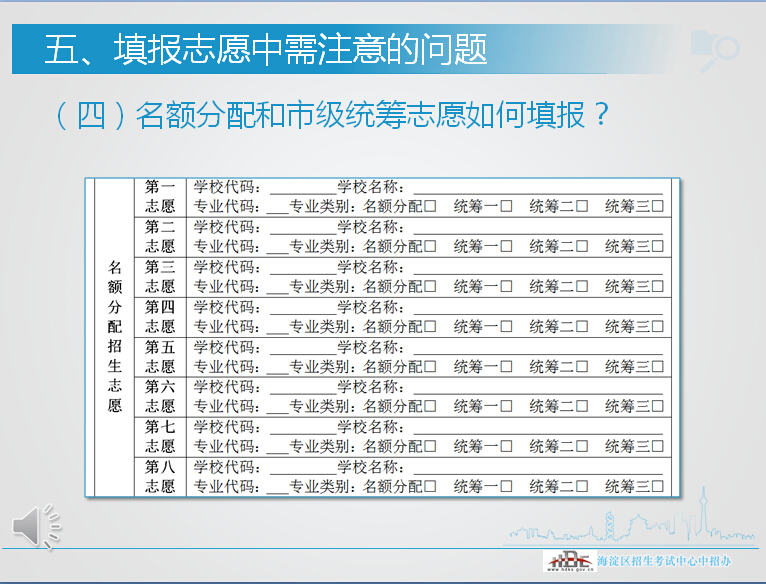 2015年海淀区招生考试中心中招办关于中考志