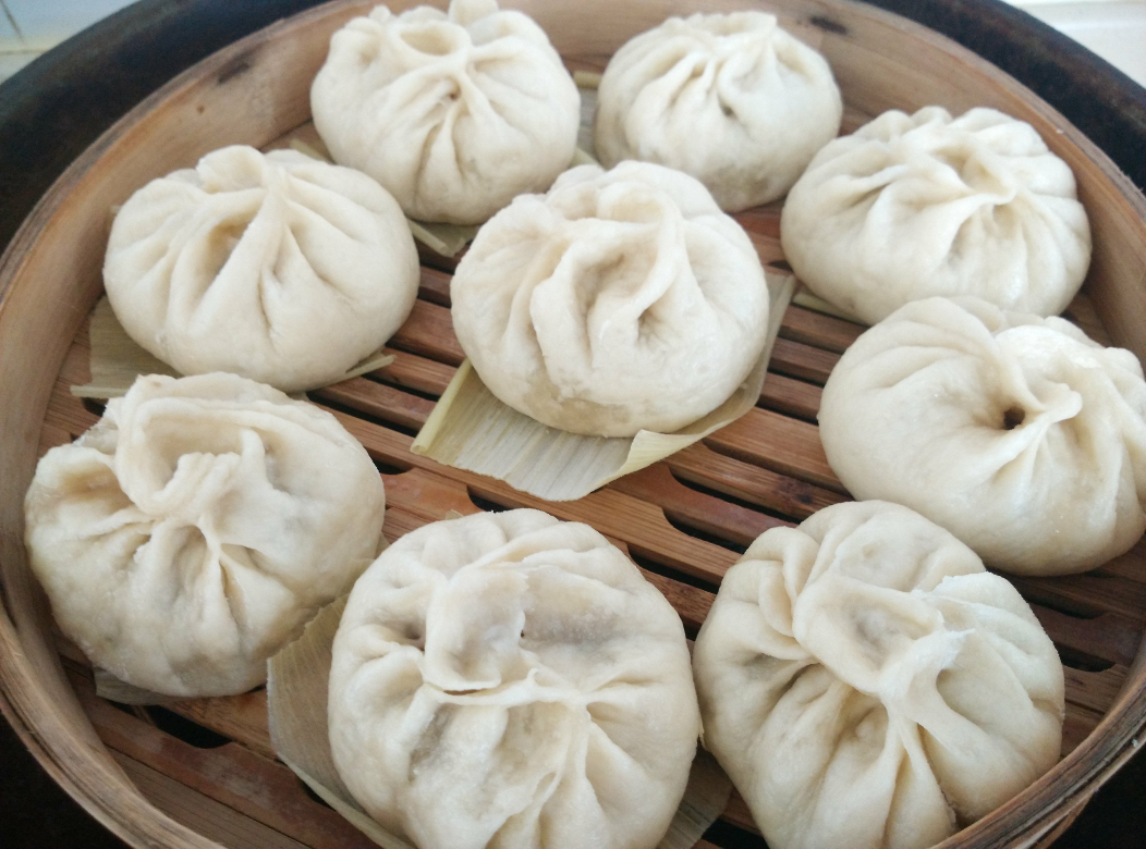 茄子猪肉馅包子
