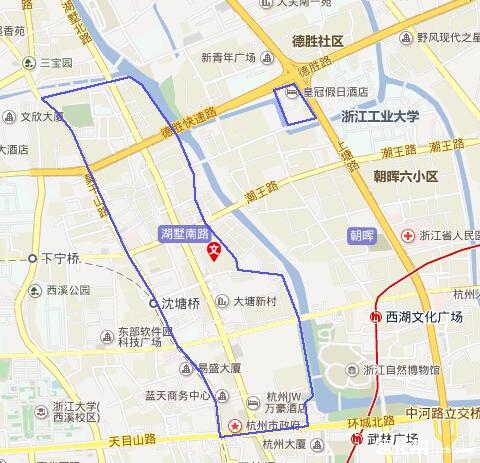 2015年杭州公办小学校区分布(地图版)-拱墅区