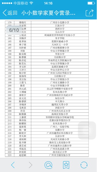 小小数学家夏令营录取名单_五年级-广州家长帮