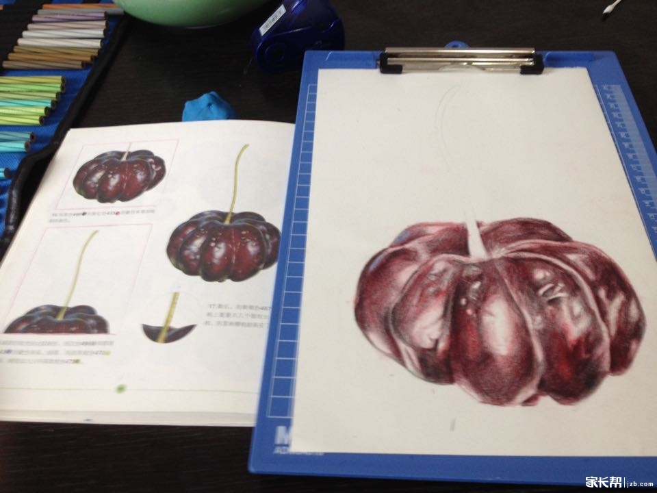 彩铅画的魅力。_2015苏州中考-苏州家长帮社区