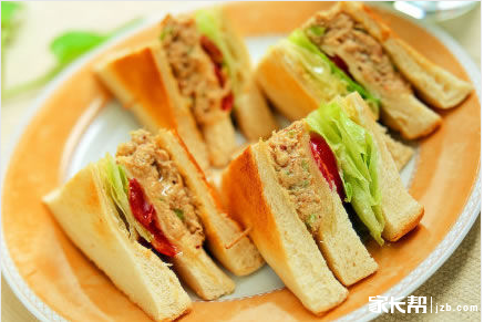 初中生营养美味早餐--金枪鱼三明治_初一初二