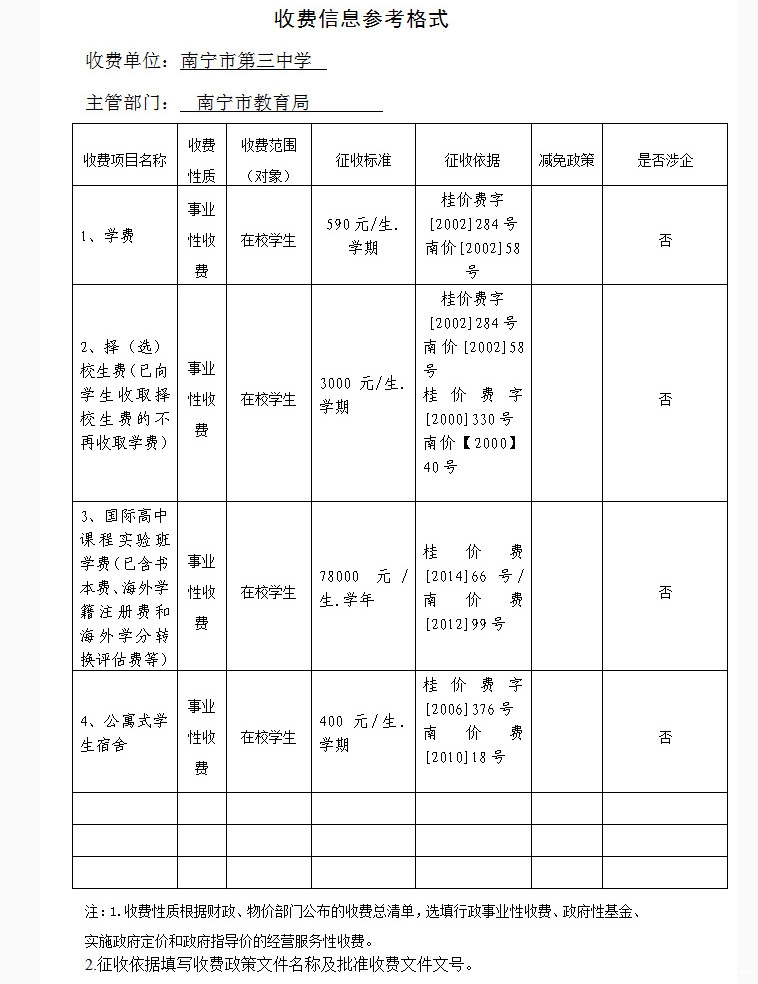 2016中考南宁三中