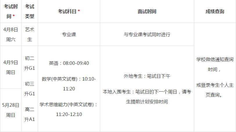 2017年深国交入学考试报名简介_2017深圳中