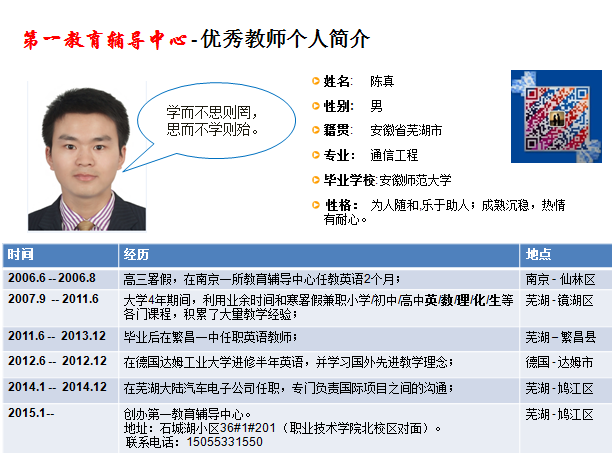 芜湖第一教育-您信得过的辅导机构_2017中考