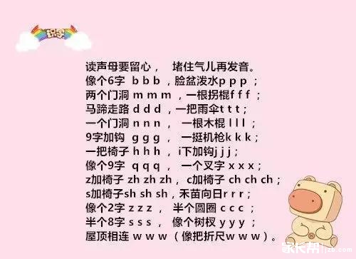 小学一年级必背拼音儿歌，附拼音练习题，快收藏!