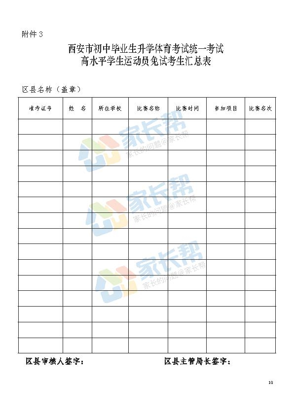 官方通知:2018西安中考体考高水平运动员免试