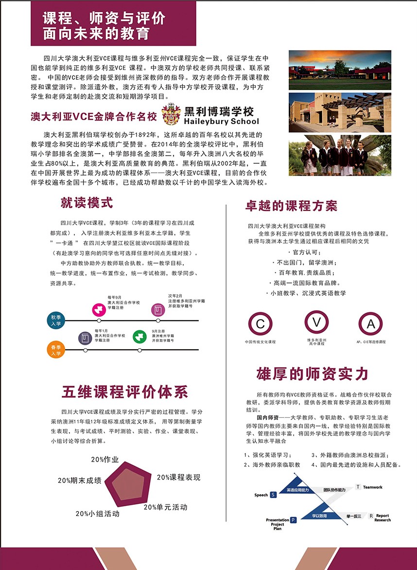 【2018年四川大学VCE国际高中招生简章】