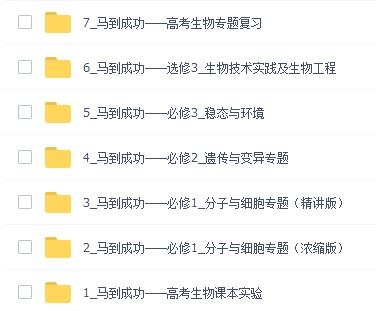 高中数学 物理 生物各章节详细讲授