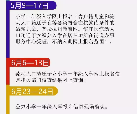 家长注意啦!2019年杭州小学入学大事记出炉,这